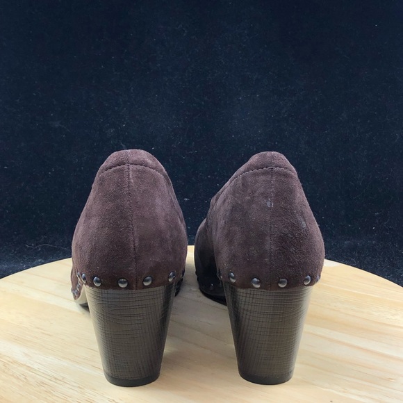 Dansko Nori Women’s Size 10.5 - 11 US Brown Suede Comfort Studded Heel Clogs - Picture 4 of 9